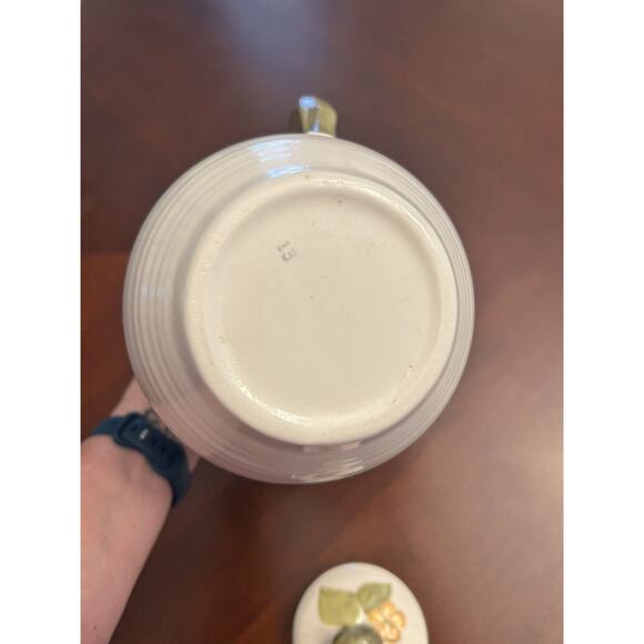 Metlox Sculptured Zinnia Coffee Pot With Lid POPPYTRAIL - Picture 7 of 12